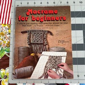 Vintage 1977 “Macrame for Beginners” – Craft Publications – 12 Projects